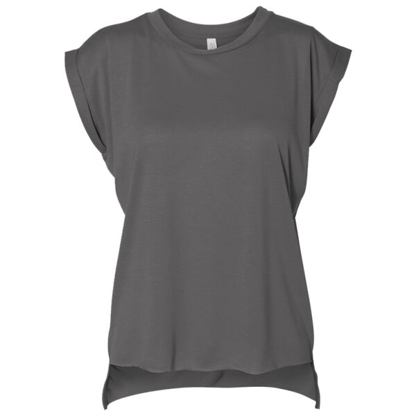 Women’s Flowy Rolled Cuffs Muscle Tee Thumbnail