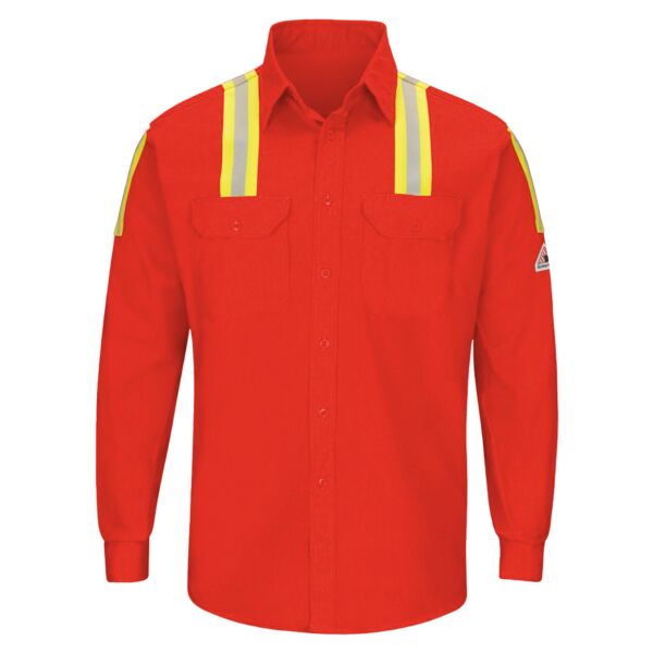 Men's Tall Enhanced Visibility Long Sleeve Uniform Shirt Thumbnail