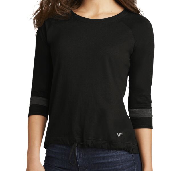 Women's Tri Blend 3/4 Sleeve Tee Thumbnail