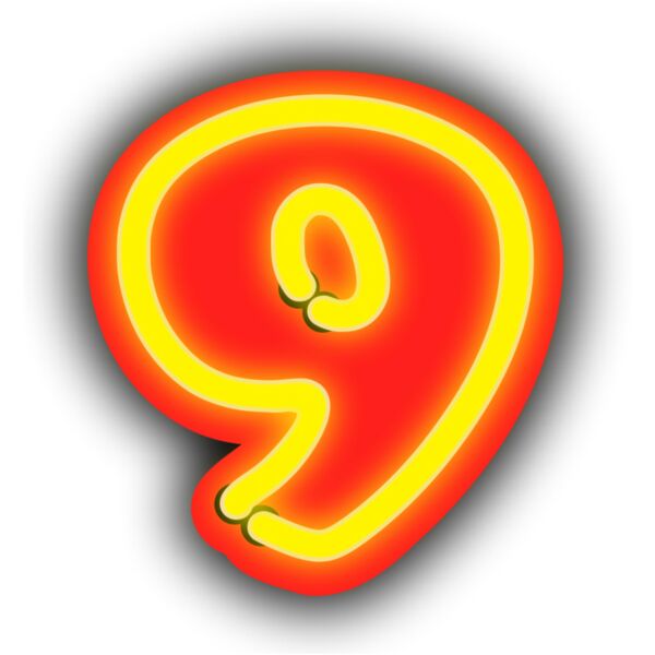 rwwgub Neon Numerals 9 Thumbnail