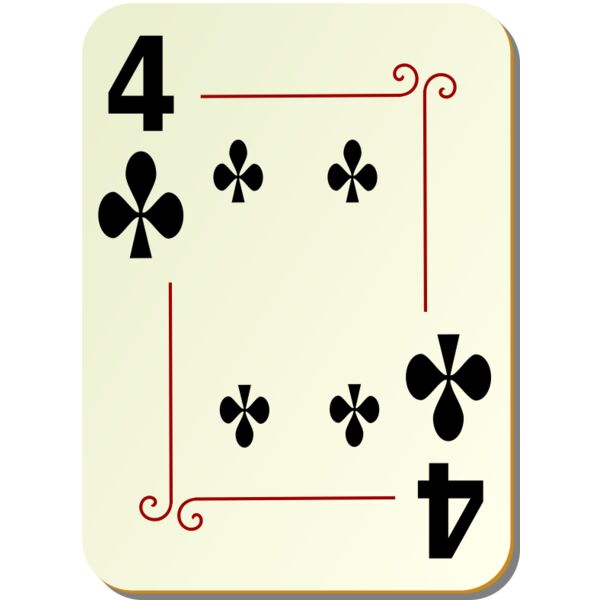 nicubunu Ornamental deck 4 of clubs Thumbnail