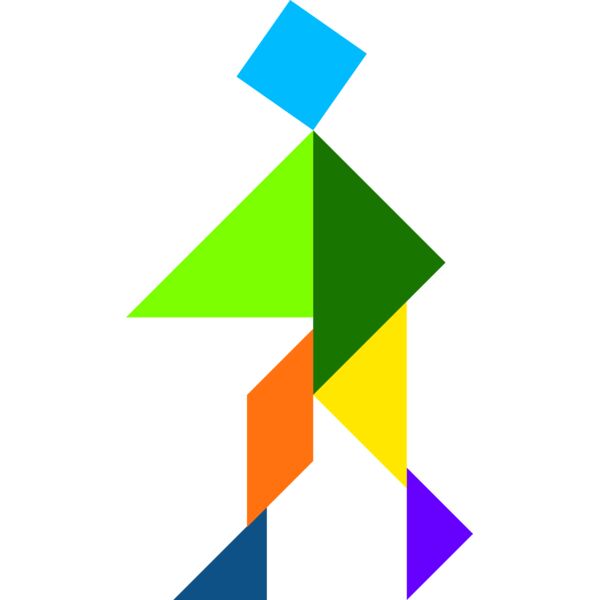 Tangram shape people 59 Thumbnail