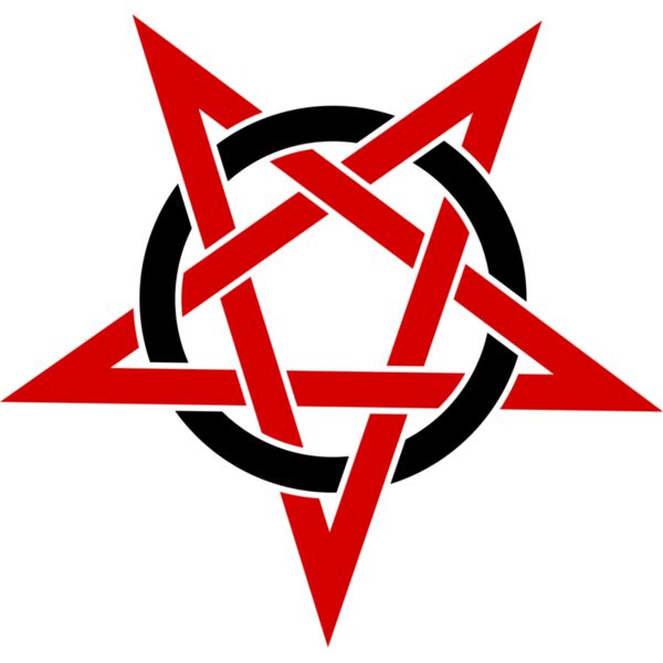 mathafix pentagramme rouge noir Thumbnail