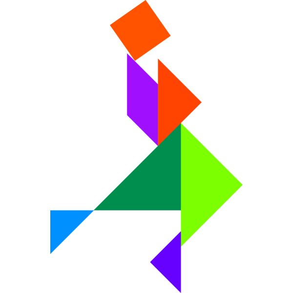 Tangram shape people 58 Thumbnail