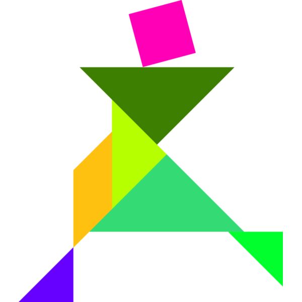 Tangram shape people 56 Thumbnail