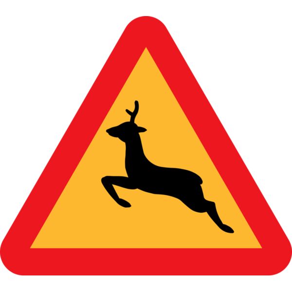 ryanlerch Warning Deer Roadsign Thumbnail
