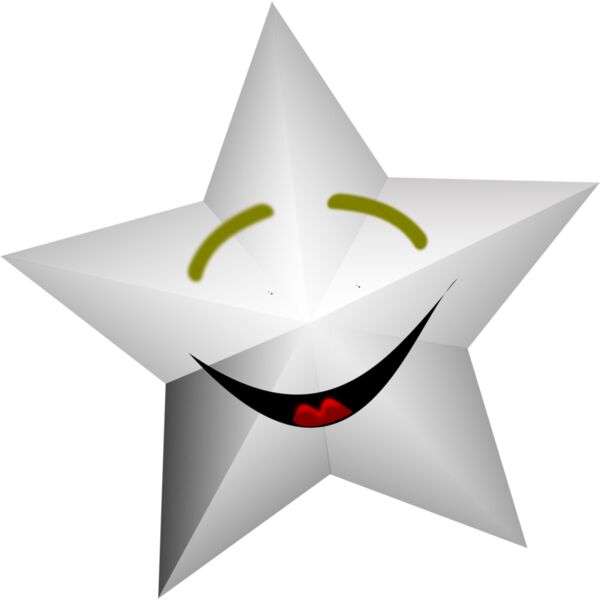 Smiling Transparent Star by Merlin2525 Thumbnail