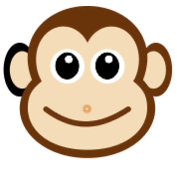 monkey face cartoon Thumbnail