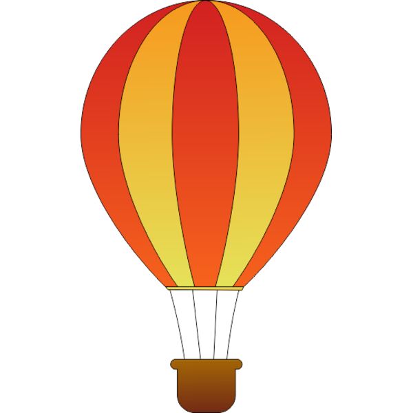 maidis Vertical Striped Hot Air Balloons 2 Thumbnail