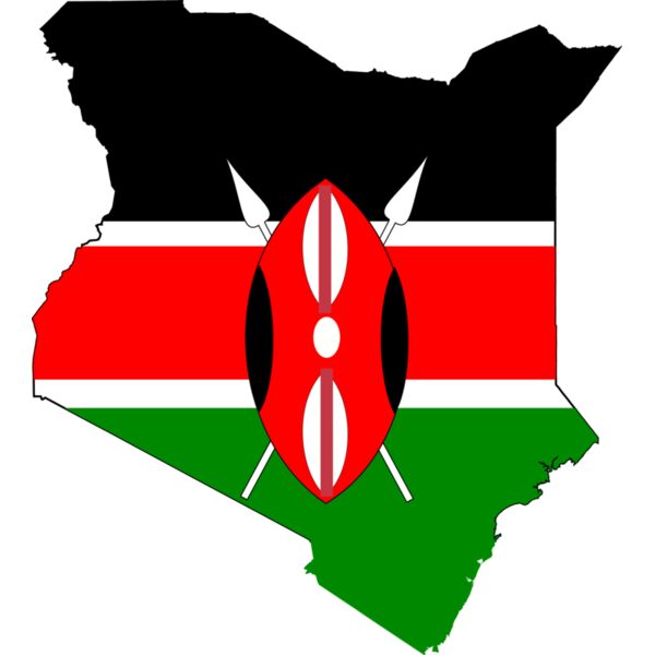 Kenya flag map Thumbnail