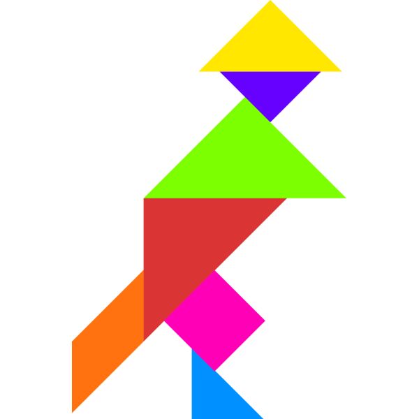 Tangram shape people 52 Thumbnail