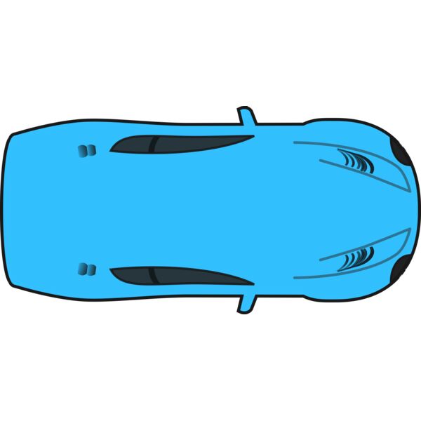 SimpleBlueCarTopView Thumbnail