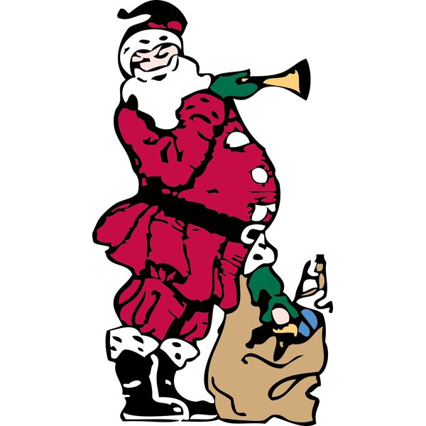 Santa and his toy bag Thumbnail