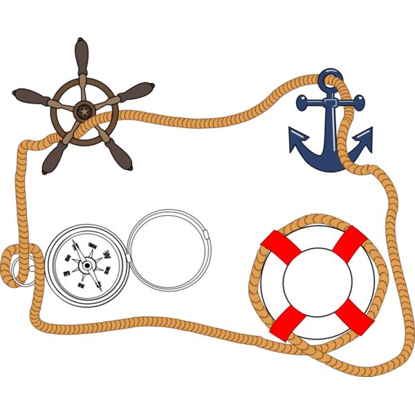 lazo timon brujula ancla flotador mar Thumbnail