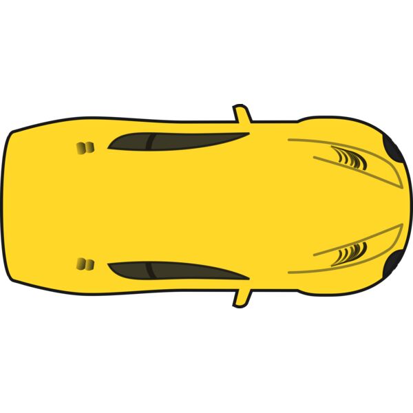 SimpleYellowCarTopView Thumbnail