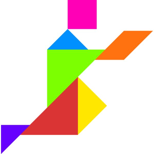 Tangram shape people 51 Thumbnail