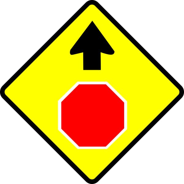 Leomarc caution stop sign Thumbnail