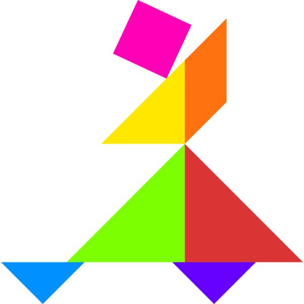 Tangram shape people 21 Thumbnail