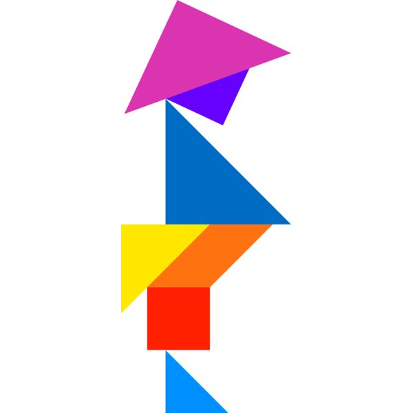 Tangram shape people 64 Thumbnail