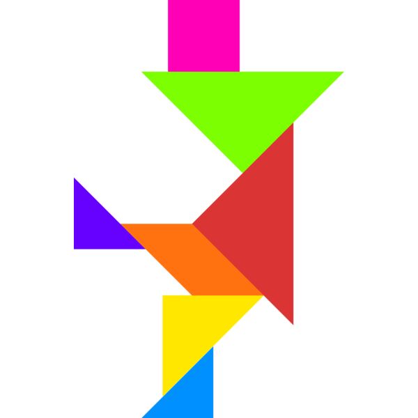 Tangram shape people 22 Thumbnail