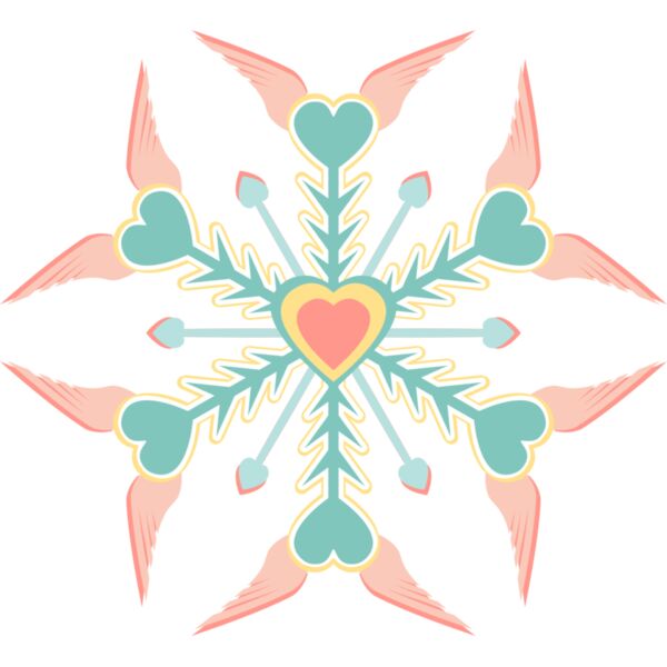 Sandy Hook Digital Snowflake Thumbnail