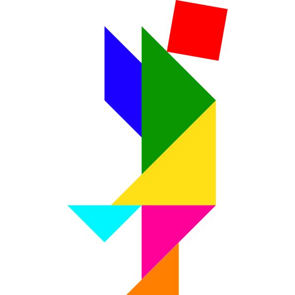 Tangram shape people 24 Thumbnail