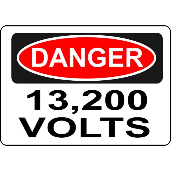 Rfc1394 Danger   13 200 Volts  Alt 2  Thumbnail