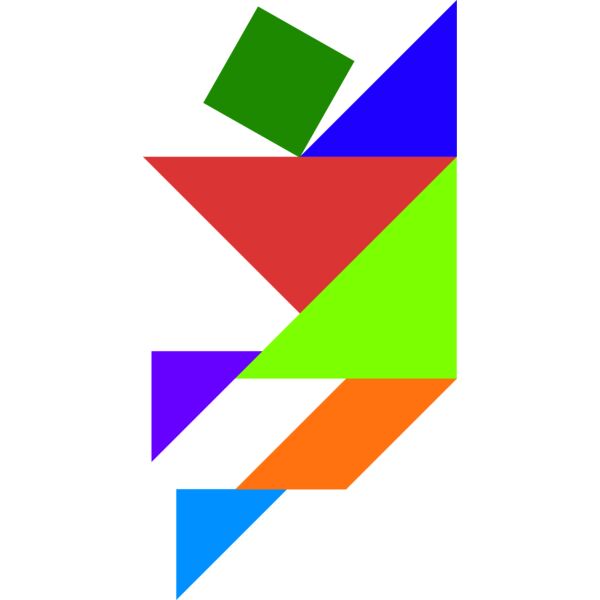 Tangram shape people 24 01 Thumbnail