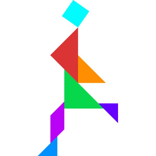 Tangram shape people 72 Thumbnail