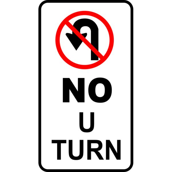Leomarc sign no U turn Thumbnail