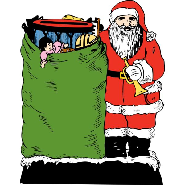 johnny automatic santa and his bag Thumbnail