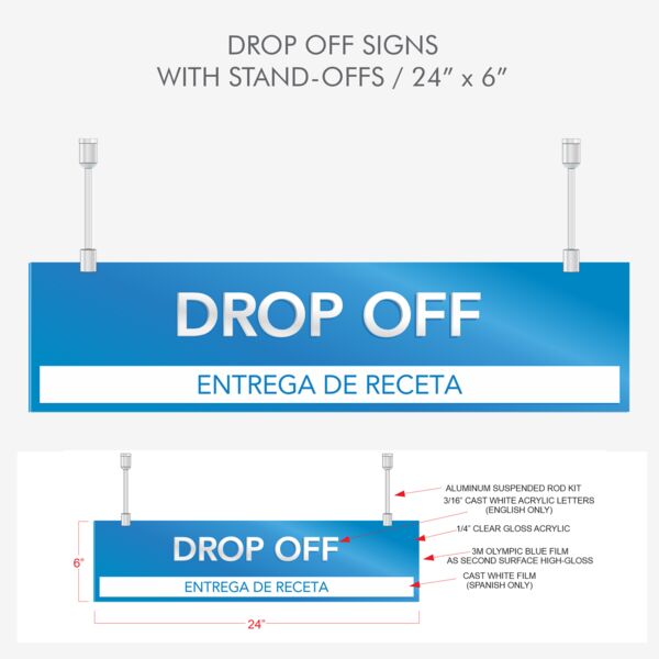 Consultation Signs With Stand-Offs/ 24"x 6" Thumbnail