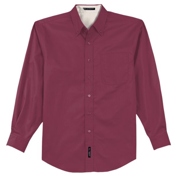 (Flame and Fire) Long Sleeve Easy Care Shirt Thumbnail