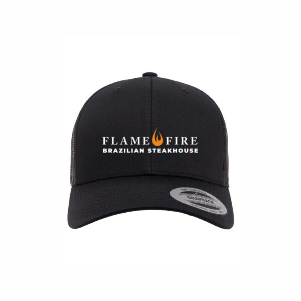 TRUCKER HAT- YUPOONG CLASSICS- RETRO TRUCKER CAP EMBROIDERED FRONT Thumbnail