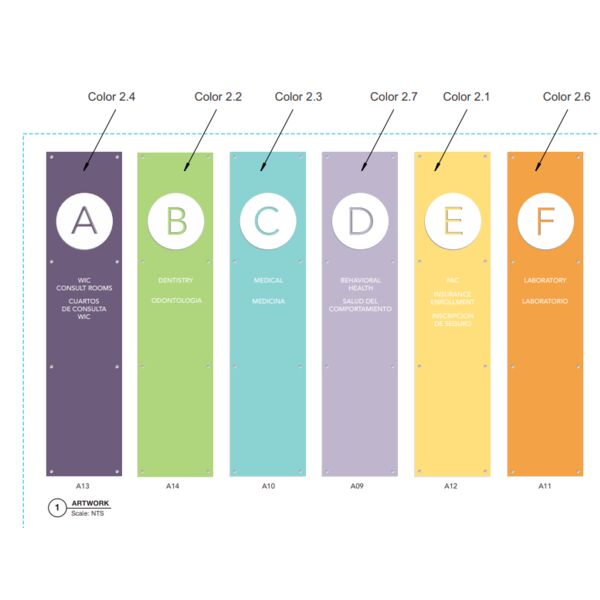 ACRYLIC WALL ID SIGN BY DEPARTMENTS Thumbnail