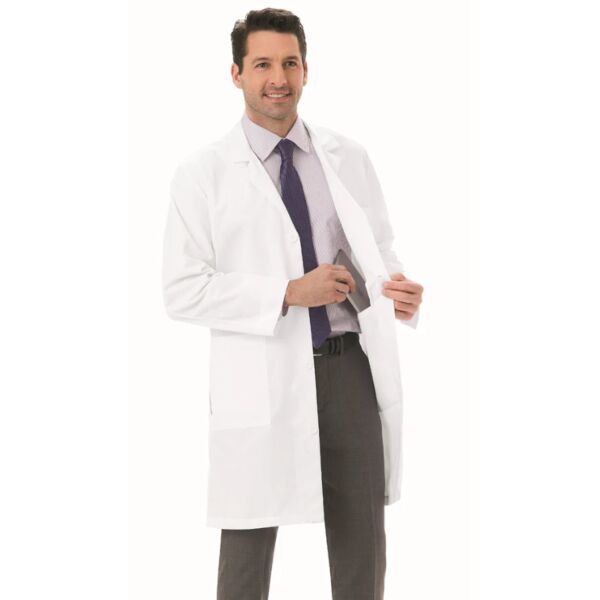 Men's Five-Pocket 38" Full-Length Long Lab Coat Thumbnail