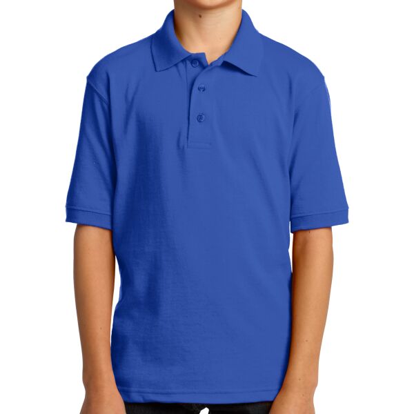 Youth 5.5 Ounce Jersey Knit Polo Thumbnail