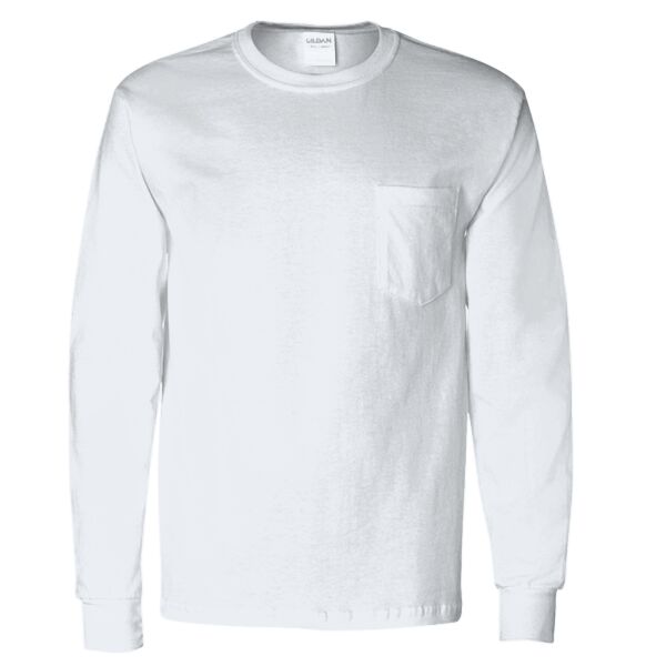 Ultra Cotton® 6 oz. Long-Sleeve Pocket T-Shirt Thumbnail