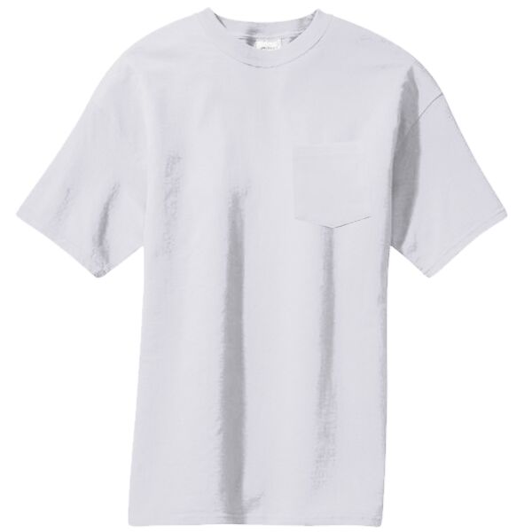 PC55P 50/50 Cotton/Poly T Shirt with Pocket Thumbnail
