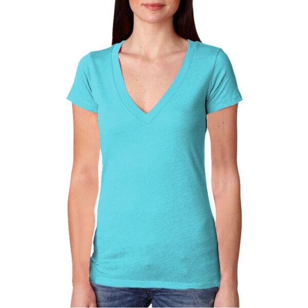 6740 Ladies’ Tri-Blend Deep V Thumbnail