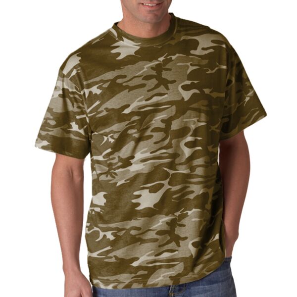 939 Adult Camouflage Cotton Tee Thumbnail