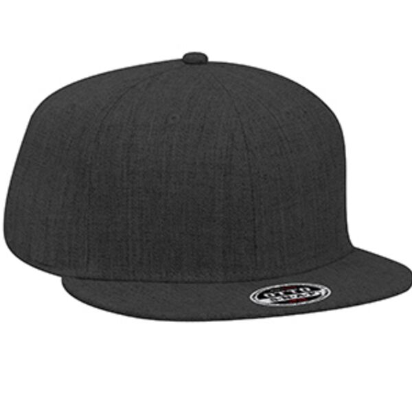 Heather Wool Blend Flat Visor Pro Style Snapback Caps Thumbnail