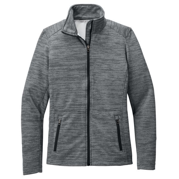 Ladies Digi Stripe Fleece Jacket Thumbnail