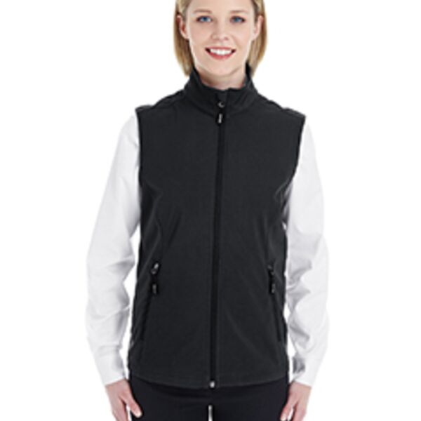 (OMNI) Ash City - Core 365 Ladies' Cruise Two-Layer Fleece Bonded Soft Shell Vest Thumbnail
