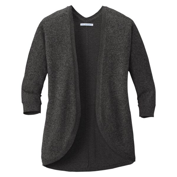 (KM) Ladies Marled Cocoon Sweater Thumbnail