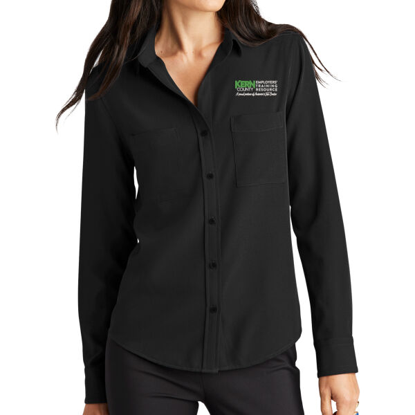 Kern County - Women's Stretch Crepe Long Sleeve Camp Thumbnail