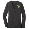 (KM) Ladies Marled Cardigan Sweater Thumbnail