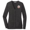 (KM) Ladies Marled Cardigan Sweater Thumbnail