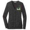 (KM) Ladies Marled Cardigan Sweater Thumbnail
