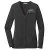 (KM) Ladies Marled Cardigan Sweater Thumbnail